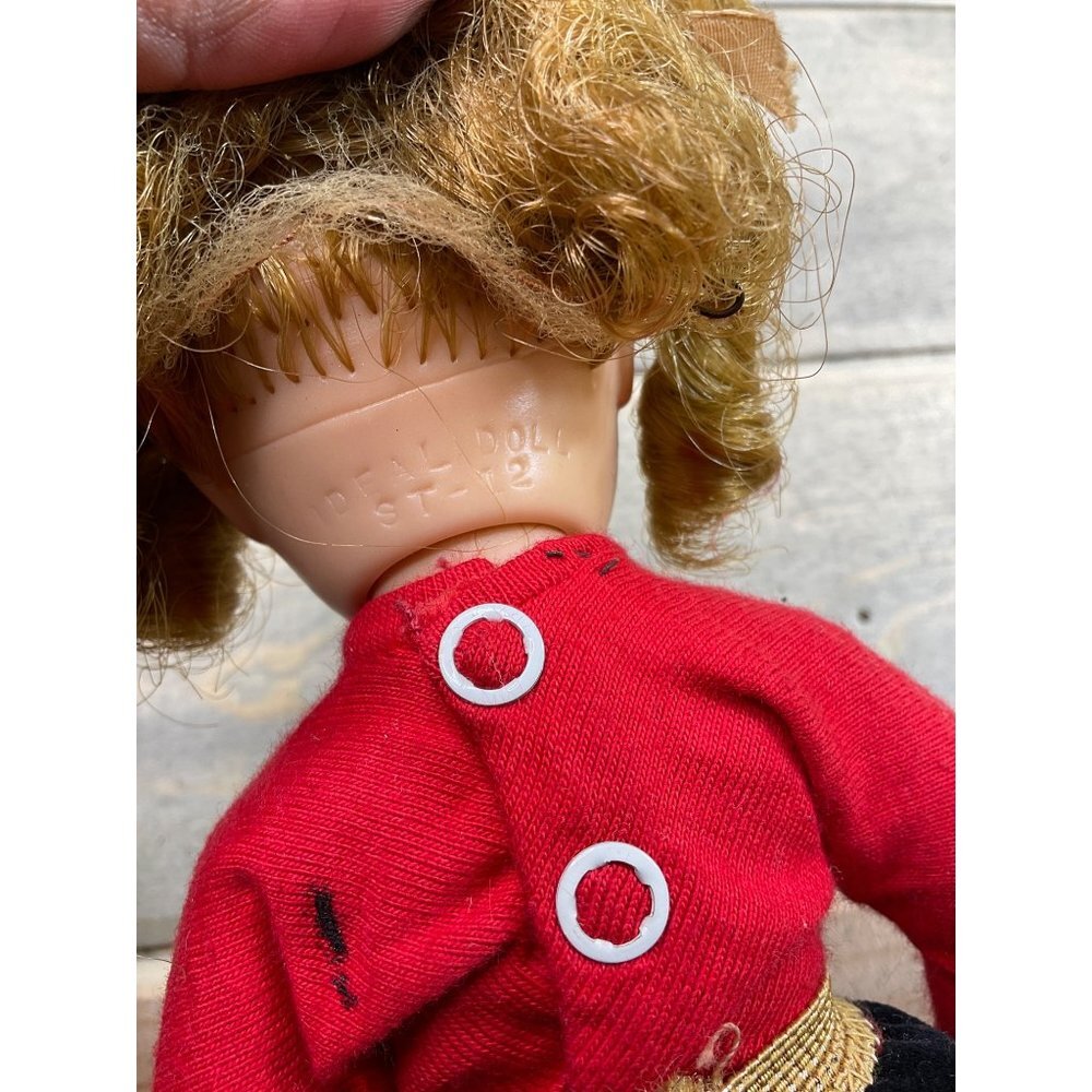 Vintage IDEAL Toys Shirley Temple Doll Red Black outfit and Ice Skates - Picture 6 of 7